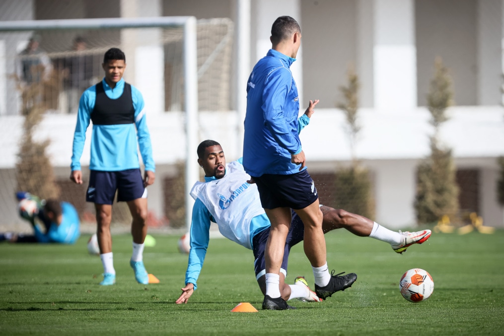 «Газпром» — тренировочные сборы в Португалии: 9 февраля, утренняя тренировка