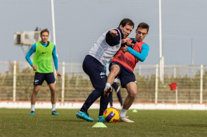 «Газпром»-тренировочные сборы «Зенита»-м в Турции: 27 февраля, утренняя тренировка