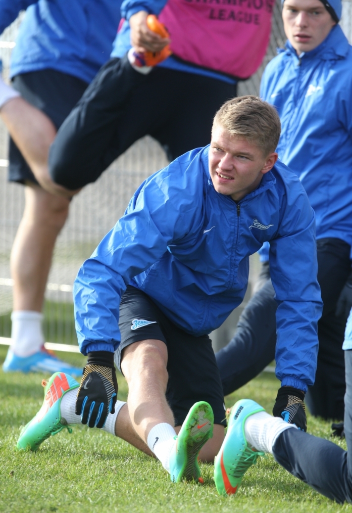 Тренировка «Зенита» перед матчем с «Боруссией»