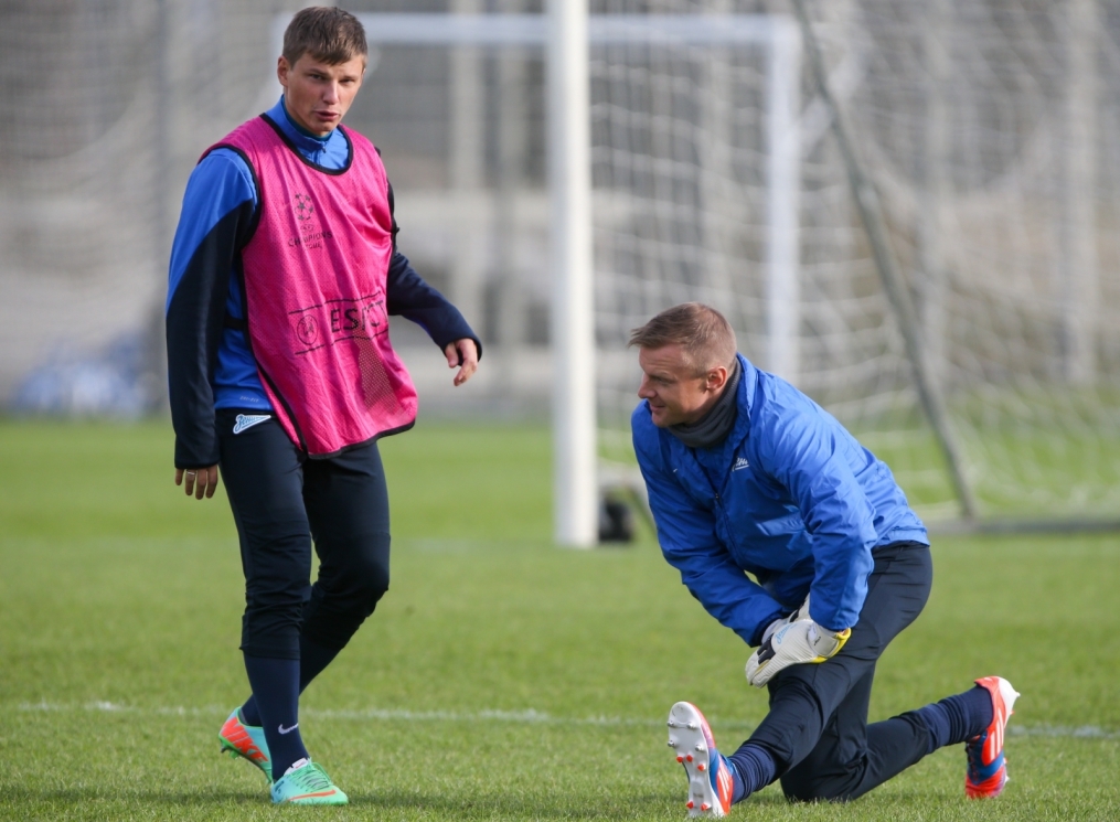 Тренировка «Зенита» перед матчем с «Боруссией»
