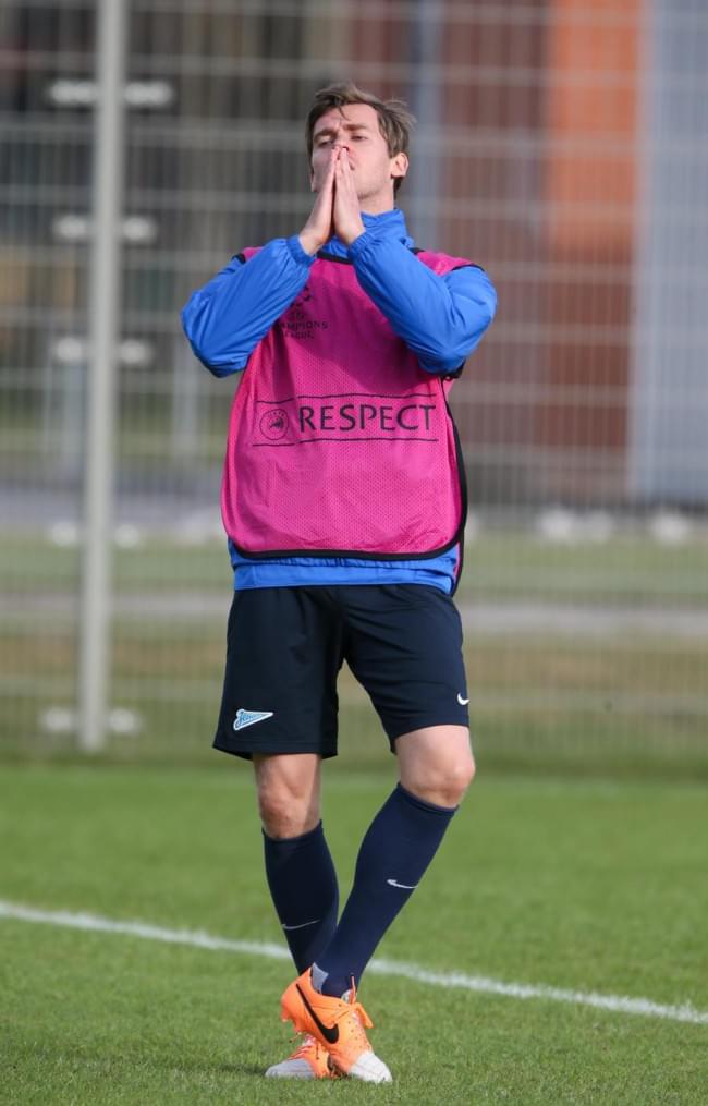 Тренировка «Зенита» перед матчем с «Боруссией»