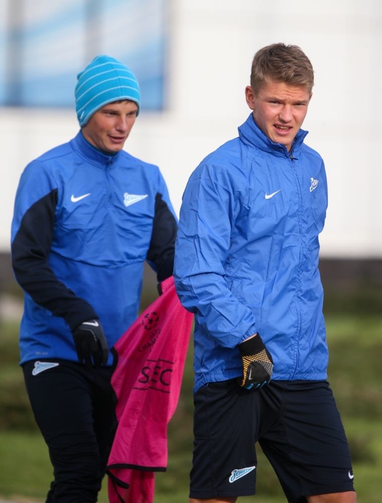 Тренировка «Зенита» перед матчем с «Боруссией»