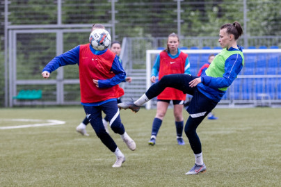 Тренировка женской команды «Зенит» перед матчем с «Рубином» 
