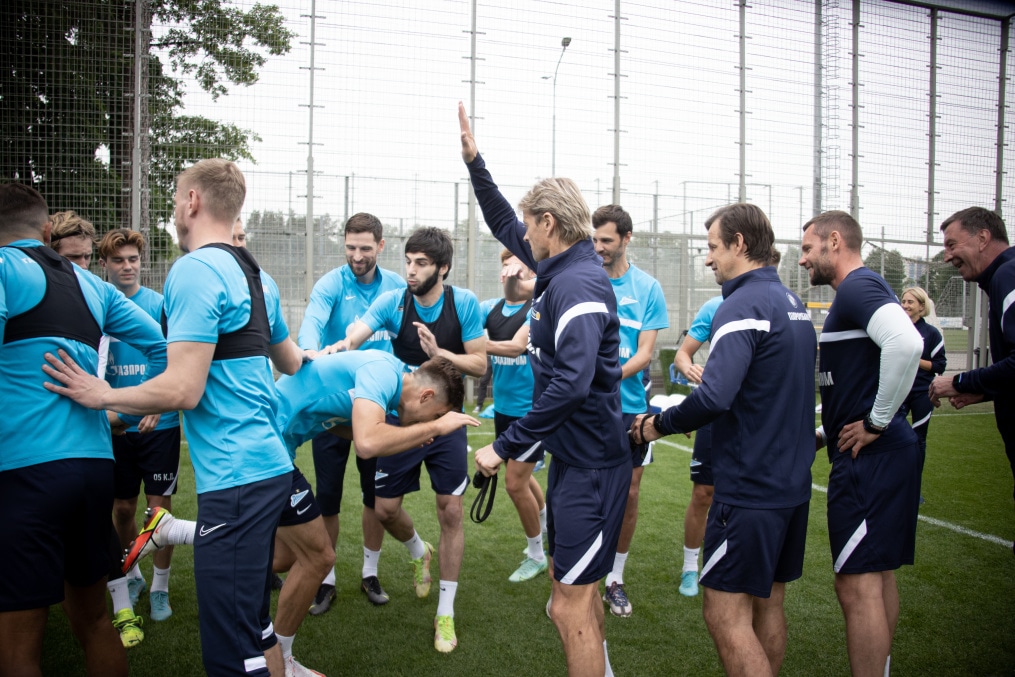 «Газпром» — тренировочные сборы в Петербурге: 14 июня, утренняя тренировка