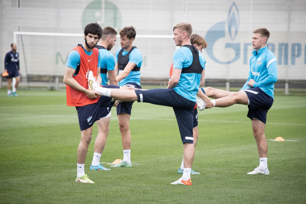 «Газпром» — тренировочные сборы в Петербурге: 14 июня, утренняя тренировка