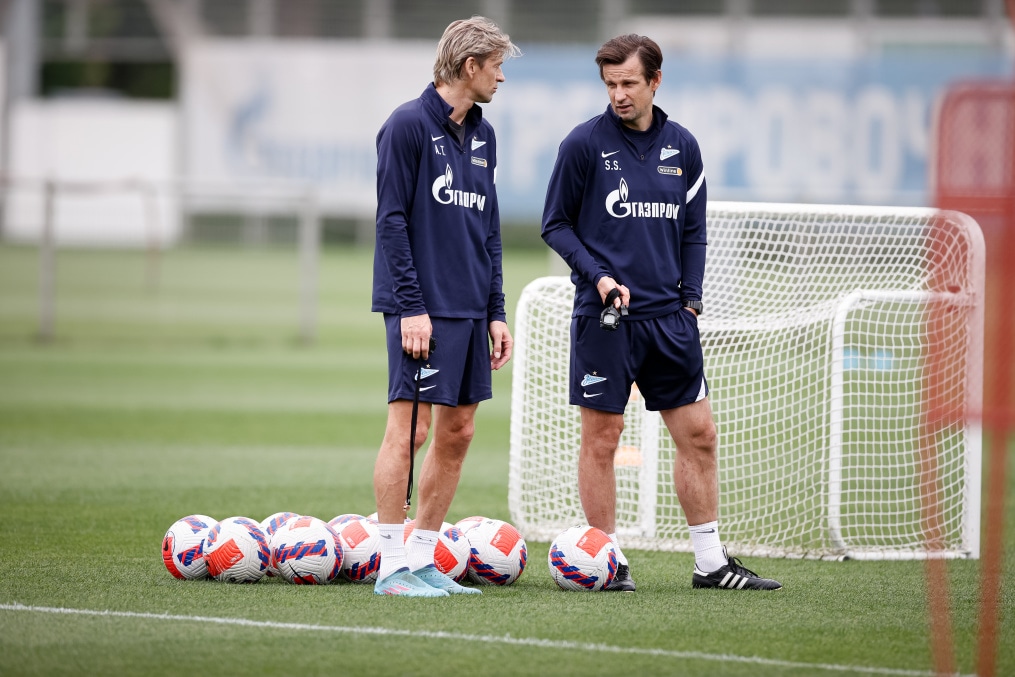 «Газпром» — тренировочные сборы в Петербурге: 14 июня, утренняя тренировка