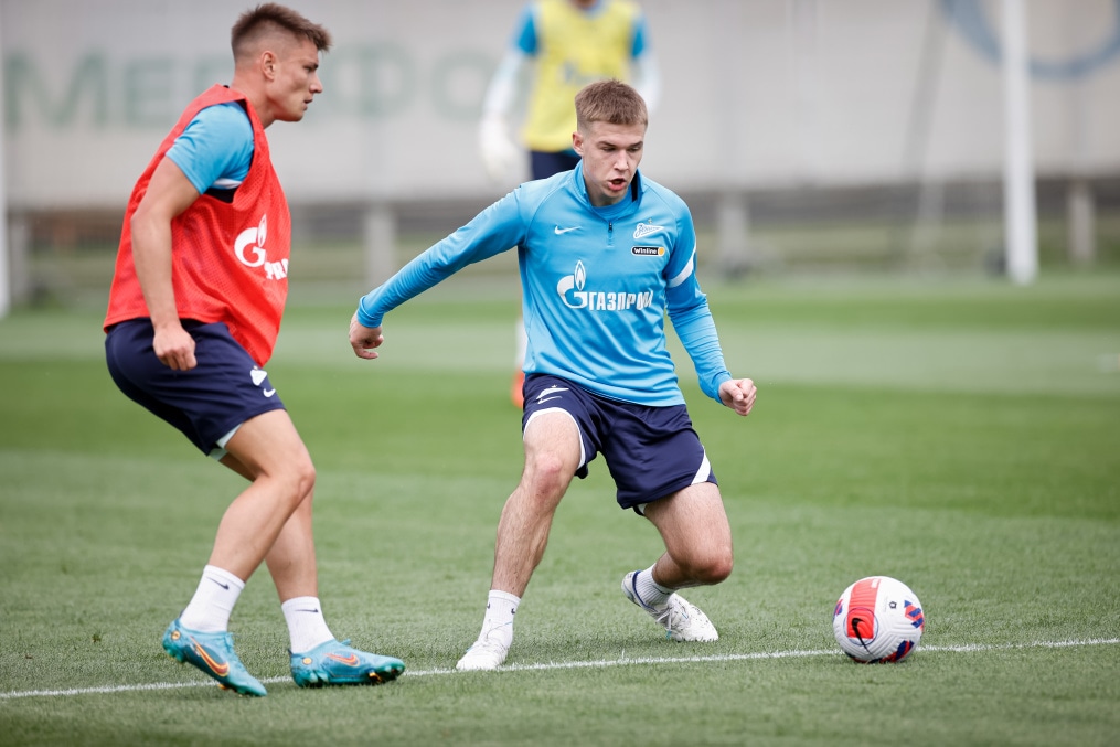 «Газпром» — тренировочные сборы в Петербурге: 14 июня, утренняя тренировка