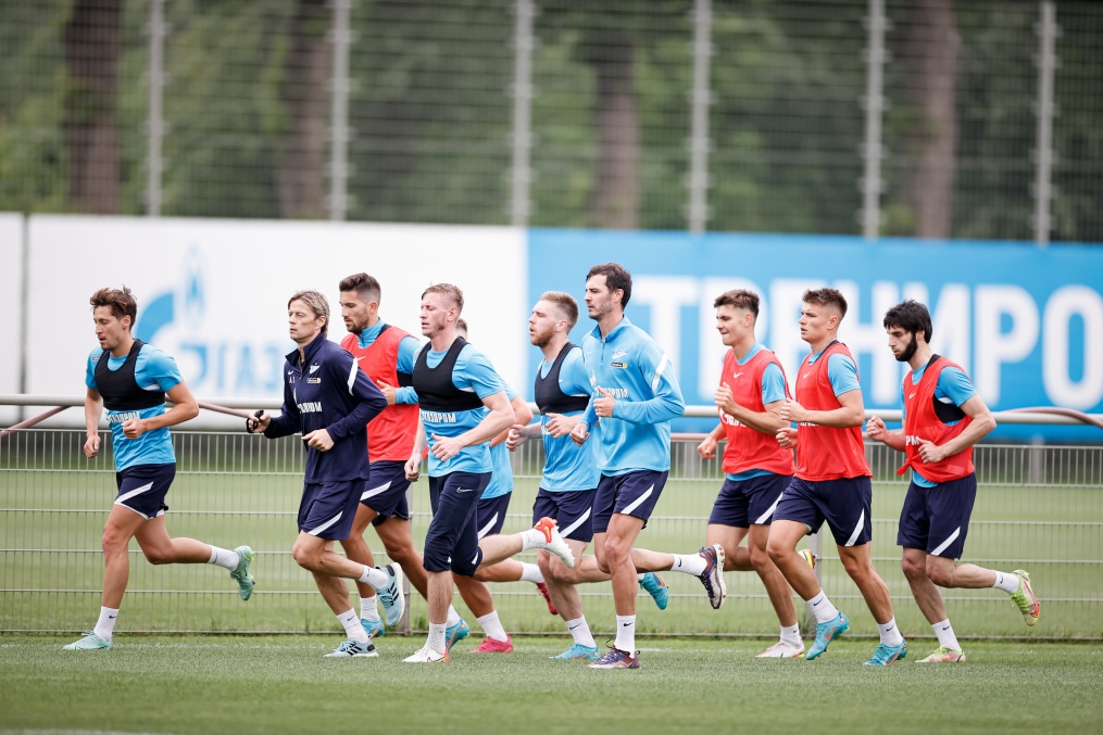 «Газпром» — тренировочные сборы в Петербурге: 14 июня, утренняя тренировка