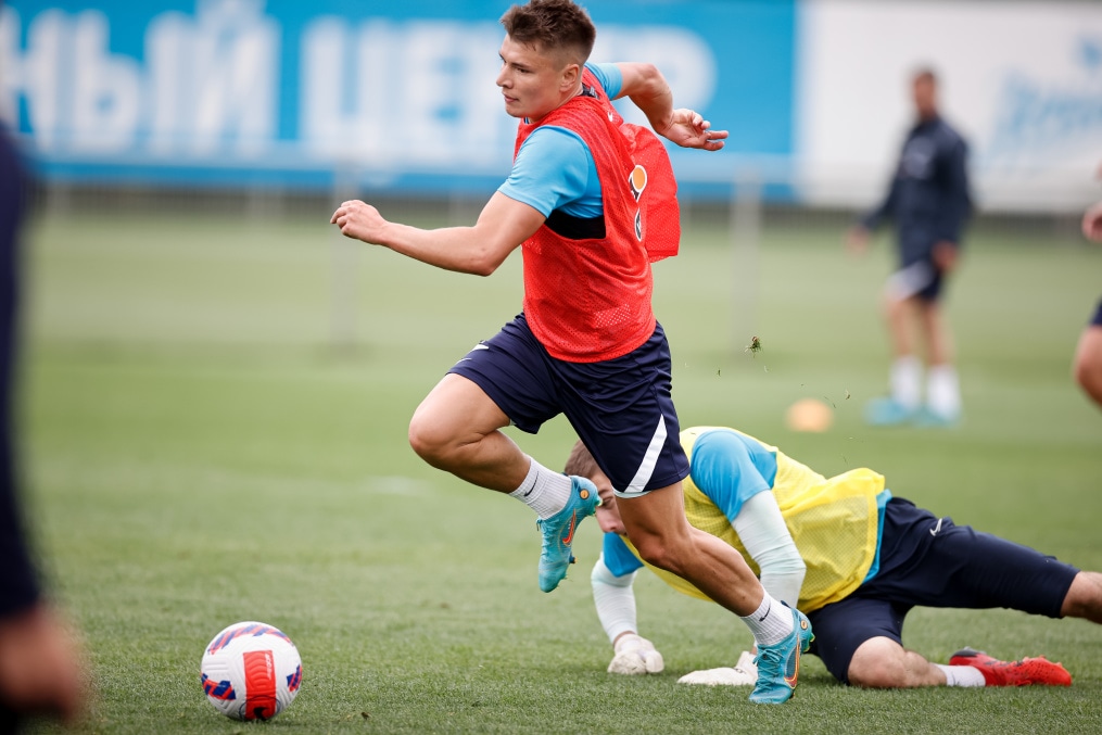 «Газпром» — тренировочные сборы в Петербурге: 14 июня, утренняя тренировка