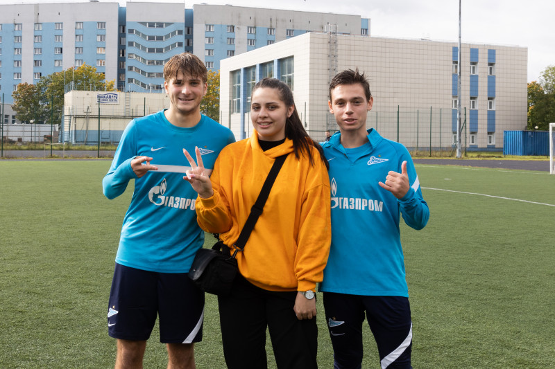 Мастер-класс игроков «Зенита»-м в колледже ГУМРФ