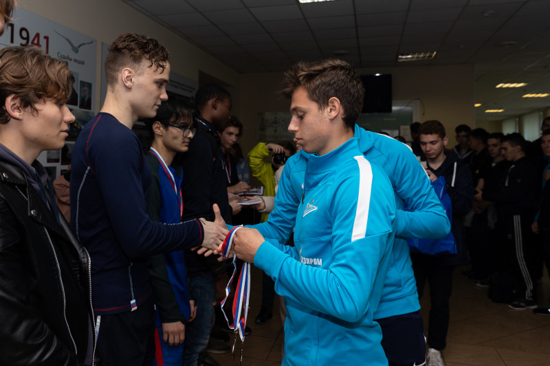 Мастер-класс игроков «Зенита»-м в колледже ГУМРФ