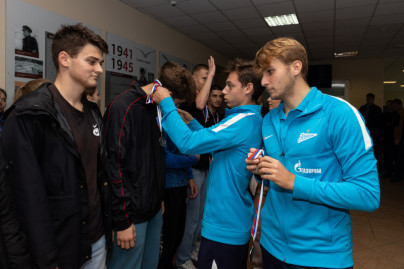 Мастер-класс игроков «Зенита»-м в колледже ГУМРФ