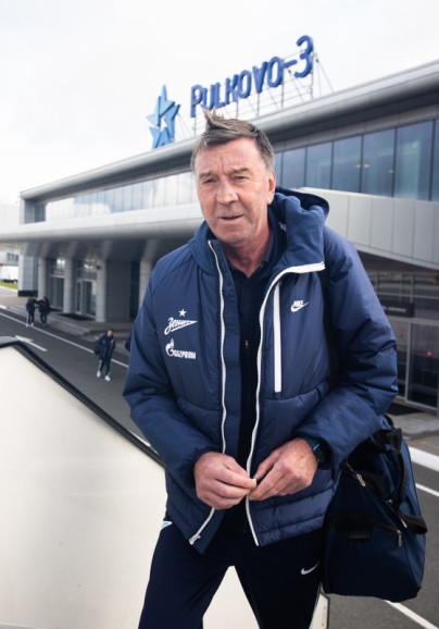 Команда «Зенит» в «Пулково» перед вылетом на матч со «Спартаком»