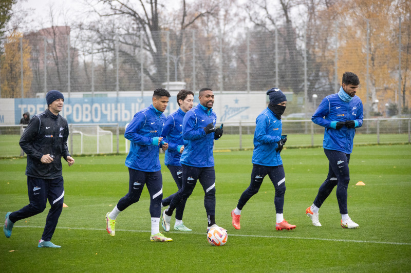 Тренировка «Зенита» перед матчем с «Крыльями Советов»