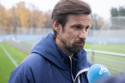 Сергей Семак на пресс-брифинге перед матчем с «Крыльями Советов»