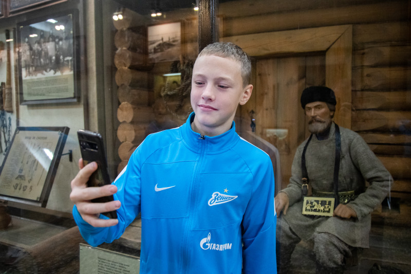 Команда «Газпром»-Академии 2007 г.р., на экскурсии в Этнографическом музее