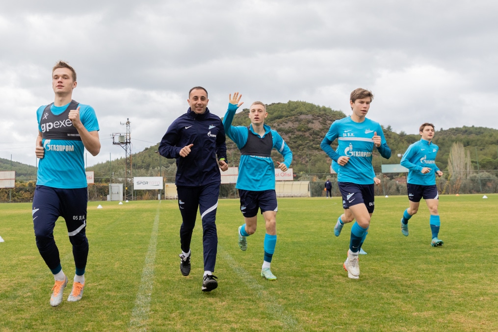 «Газпром» — тренировочные сборы «Зенита»-м в Турции: 25 ноября, утренняя тренировка