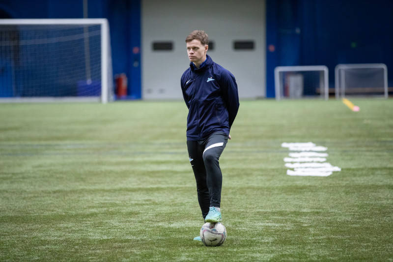 Тренировка команд ЮФЛ-1 и ЮФЛ-2 в «Газпром»-Академии