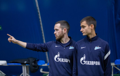 Тренировка команд ЮФЛ-1 и ЮФЛ-2 в «Газпром»-Академии