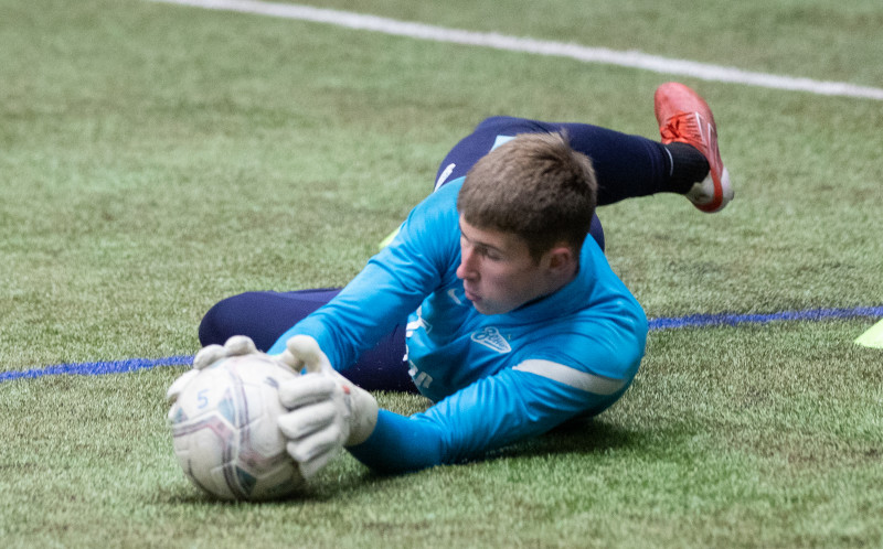 Тренировка команд ЮФЛ-1 и ЮФЛ-2 в «Газпром»-Академии