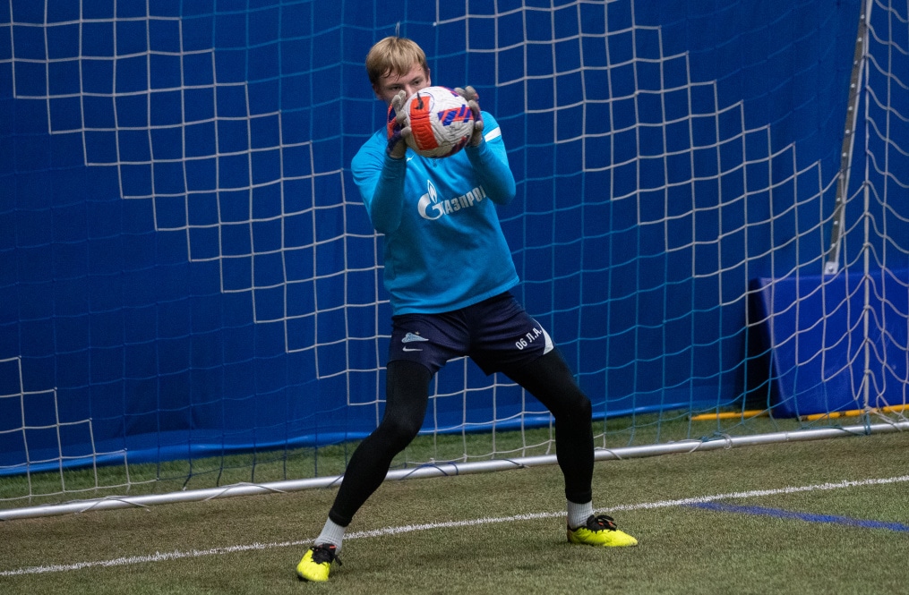 Тренировка команд ЮФЛ-1 и ЮФЛ-2 в «Газпром»-Академии