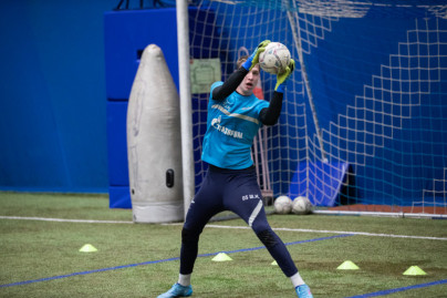 Тренировка команд ЮФЛ-1 и ЮФЛ-2 в «Газпром»-Академии