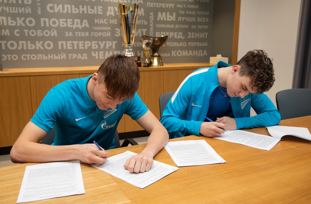 Игроки «Газпром»-Академии, Алексей Барановский и Данила Козлов продлевают контракты