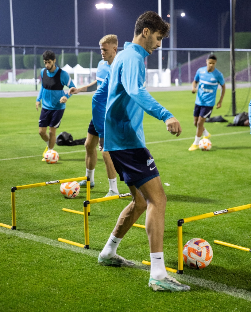 «Газпром»-тренировочные сборы в Катаре: 16 января, вечерняя тренировка