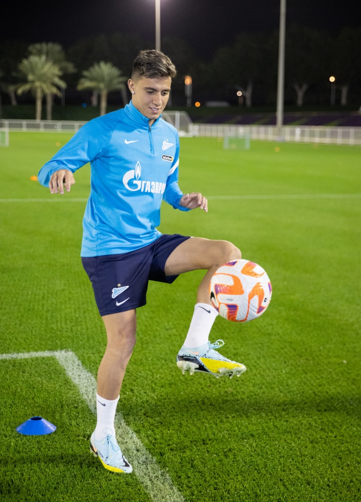 «Газпром»-тренировочные сборы в Катаре: 16 января, вечерняя тренировка