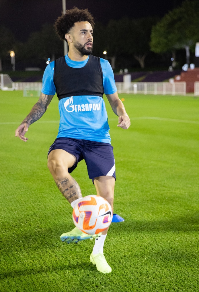 «Газпром»-тренировочные сборы в Катаре: 16 января, вечерняя тренировка