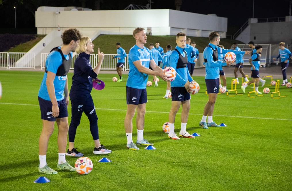 «Газпром»-тренировочные сборы в Катаре: 16 января, вечерняя тренировка