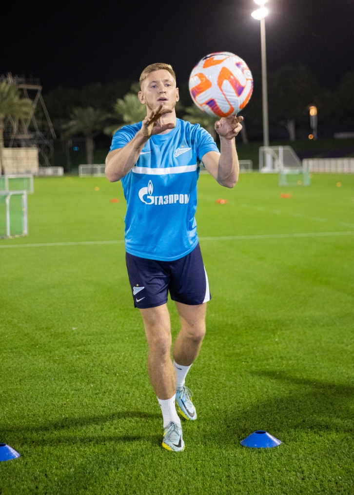 «Газпром»-тренировочные сборы в Катаре: 16 января, вечерняя тренировка