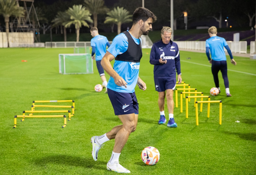 «Газпром»-тренировочные сборы в Катаре: 16 января, вечерняя тренировка