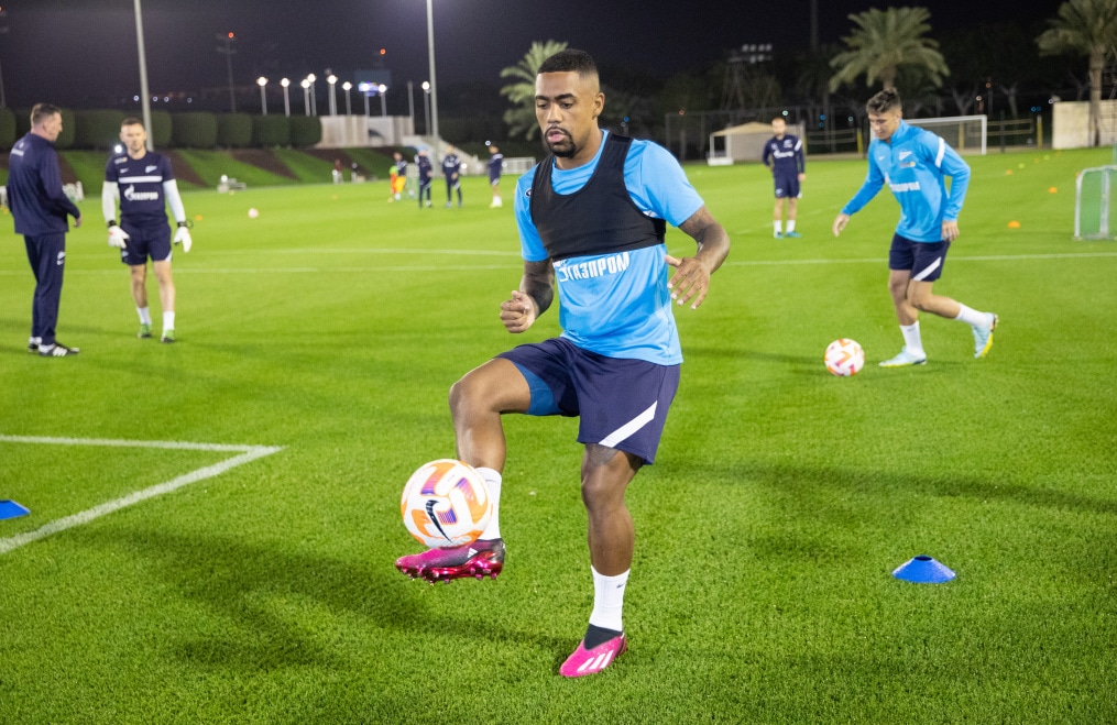 «Газпром»-тренировочные сборы в Катаре: 16 января, вечерняя тренировка