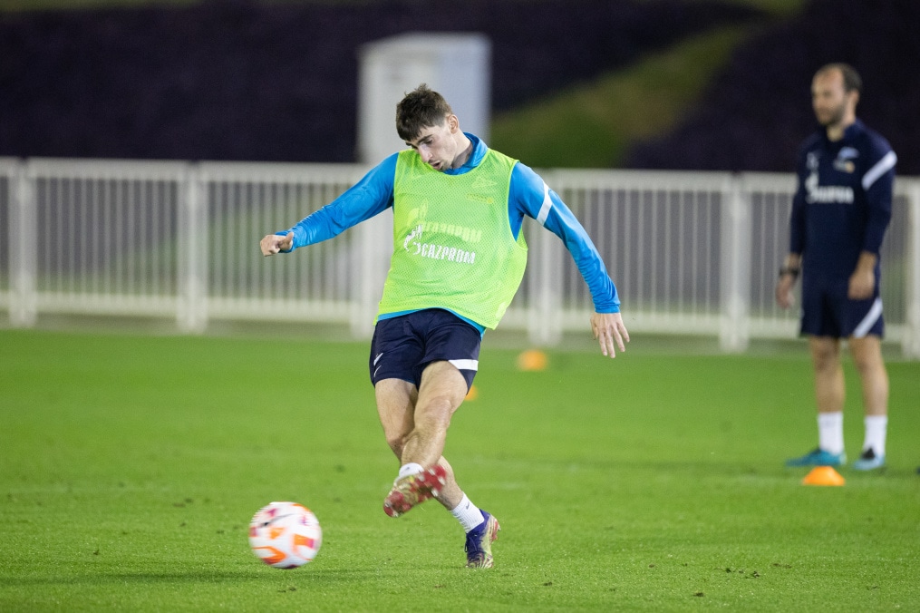 «Газпром»-тренировочные сборы в Катаре: 16 января, вечерняя тренировка