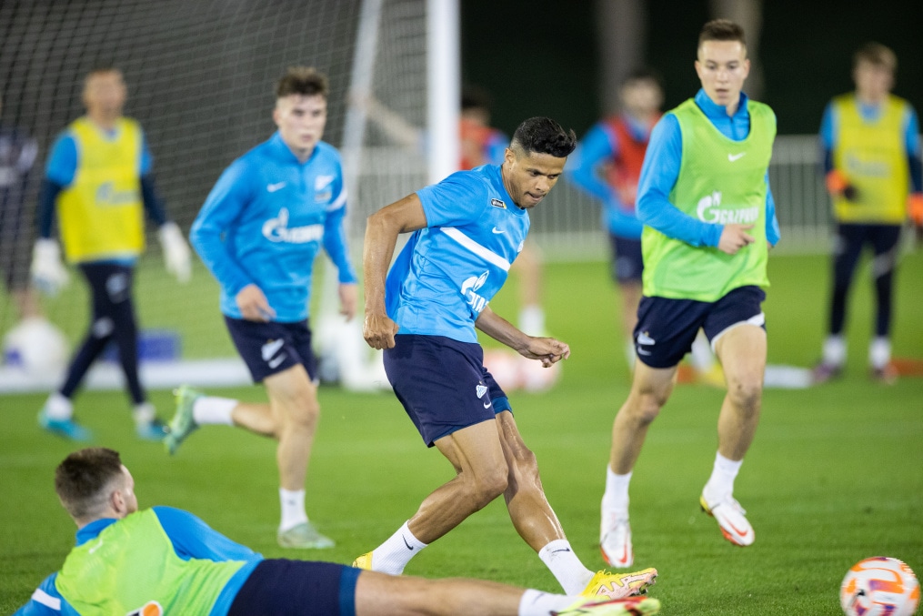 «Газпром»-тренировочные сборы в Катаре: 16 января, вечерняя тренировка