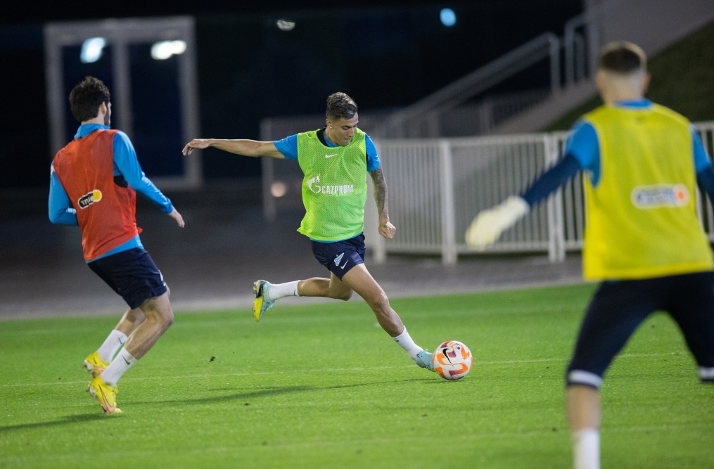 «Газпром»-тренировочные сборы в Катаре: 16 января, вечерняя тренировка