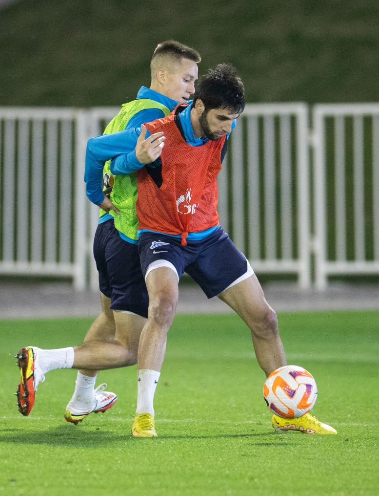 «Газпром»-тренировочные сборы в Катаре: 16 января, вечерняя тренировка