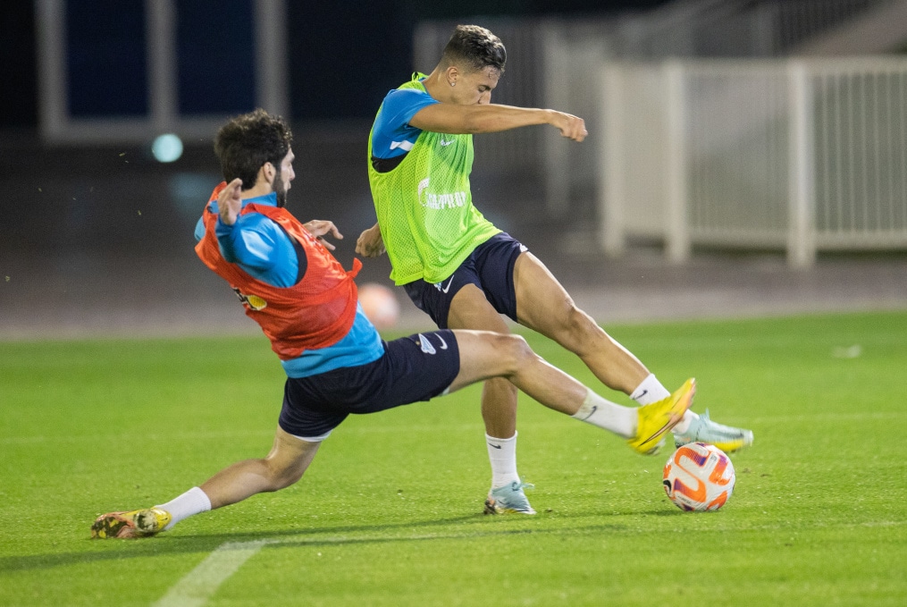 «Газпром»-тренировочные сборы в Катаре: 16 января, вечерняя тренировка