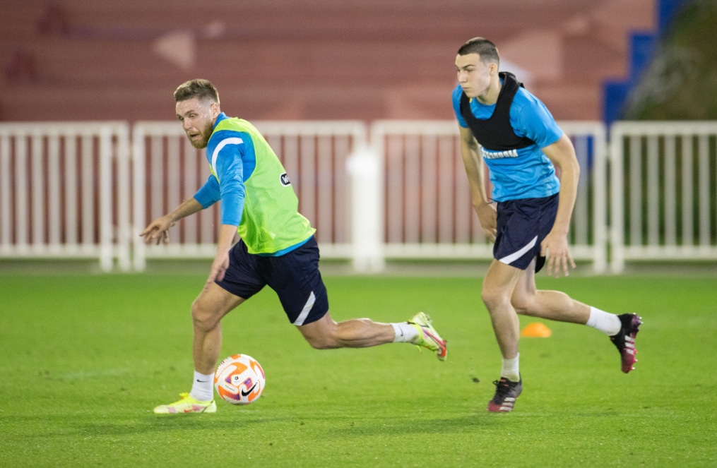 «Газпром»-тренировочные сборы в Катаре: 16 января, вечерняя тренировка