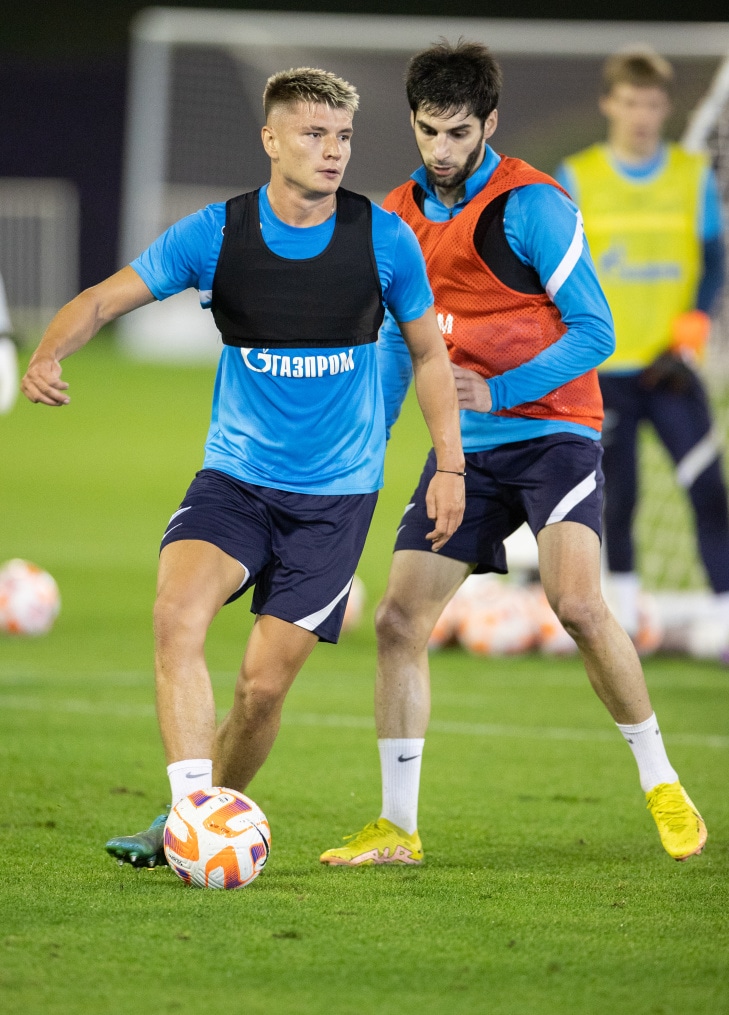 «Газпром»-тренировочные сборы в Катаре: 16 января, вечерняя тренировка