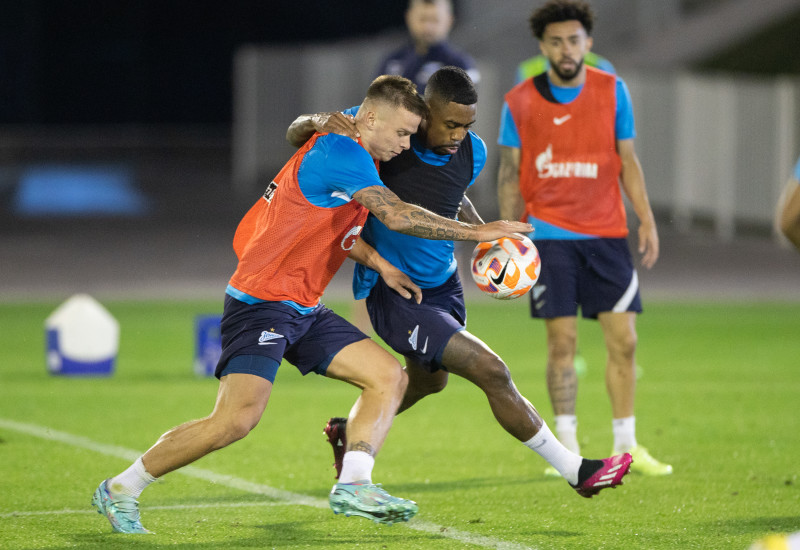 «Газпром»-тренировочные сборы в Катаре: 16 января, вечерняя тренировка