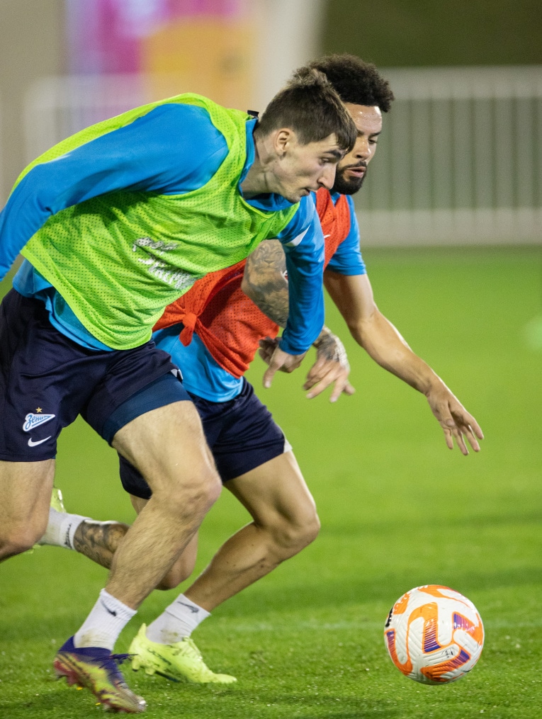 «Газпром»-тренировочные сборы в Катаре: 16 января, вечерняя тренировка