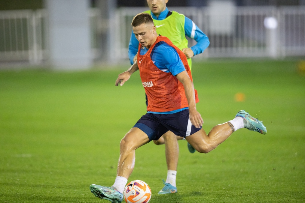 «Газпром»-тренировочные сборы в Катаре: 16 января, вечерняя тренировка