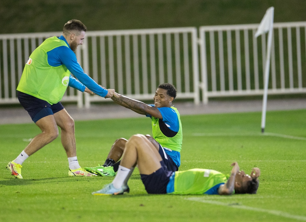 «Газпром»-тренировочные сборы в Катаре: 16 января, вечерняя тренировка