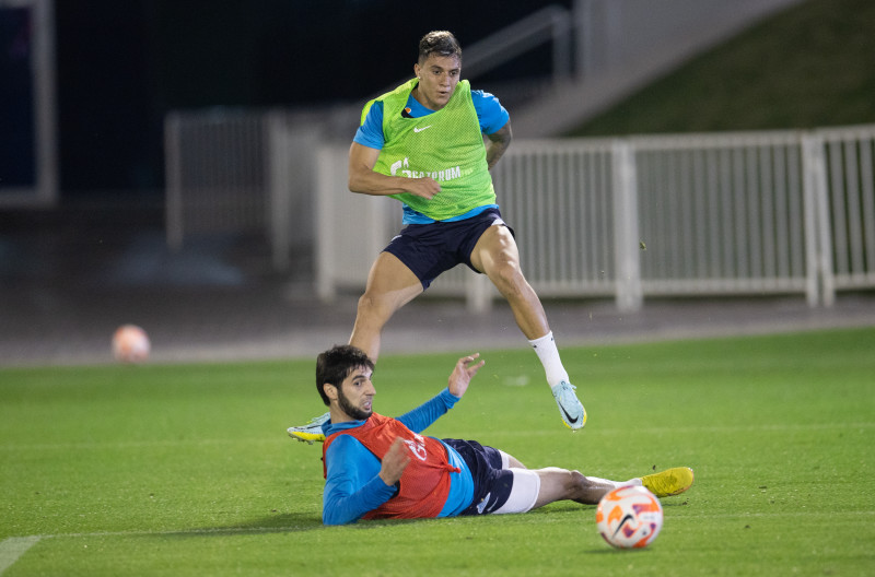 «Газпром»-тренировочные сборы в Катаре: 16 января, вечерняя тренировка