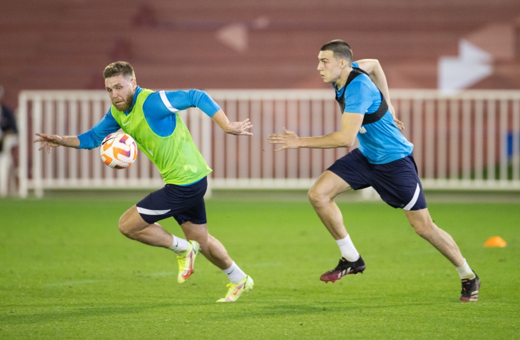 «Газпром»-тренировочные сборы в Катаре: 16 января, вечерняя тренировка