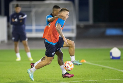 «Газпром»-тренировочные сборы в Катаре: 16 января, вечерняя тренировка