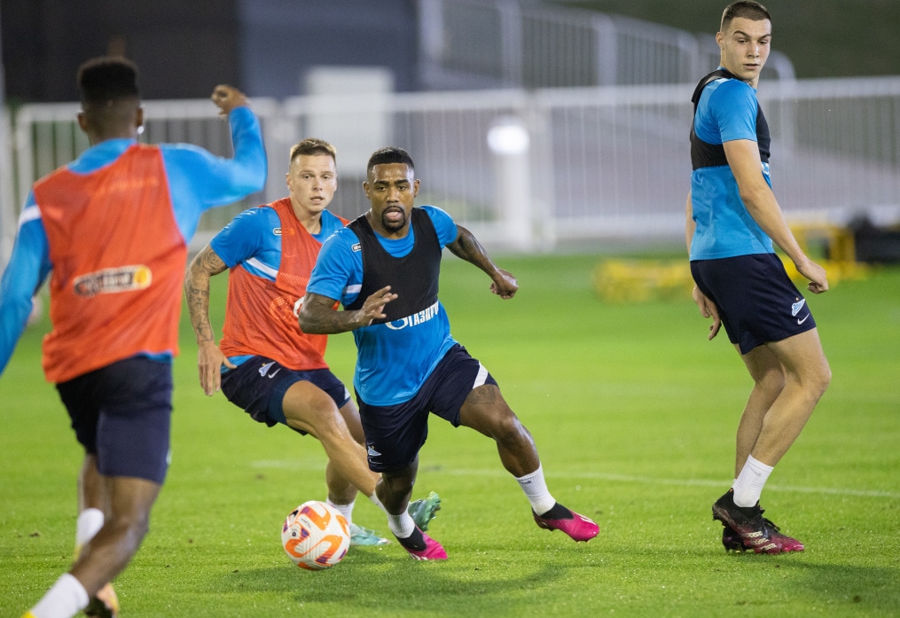 «Газпром»-тренировочные сборы в Катаре: 16 января, вечерняя тренировка