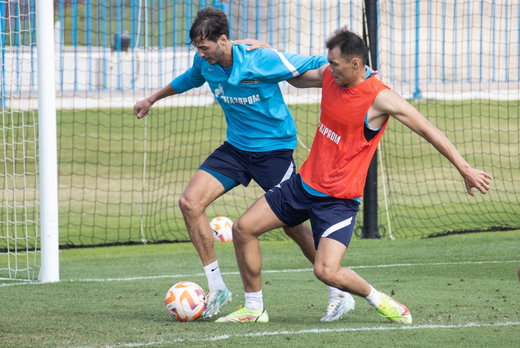 «Газпром»-тренировочные сборы в Катаре: 19 января, утренняя тренировка